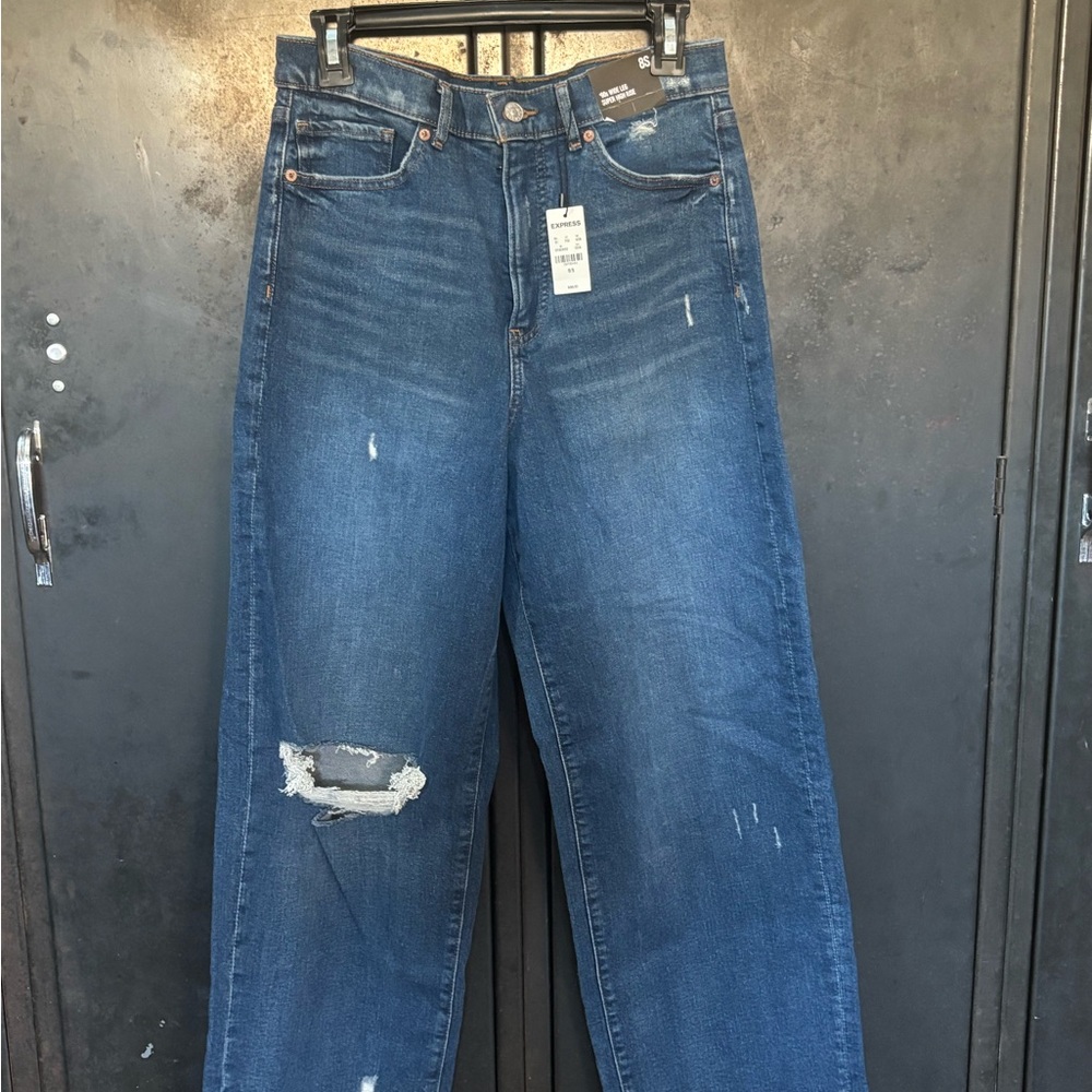 90’s Wide Leg Super High Rise Express Jeans
